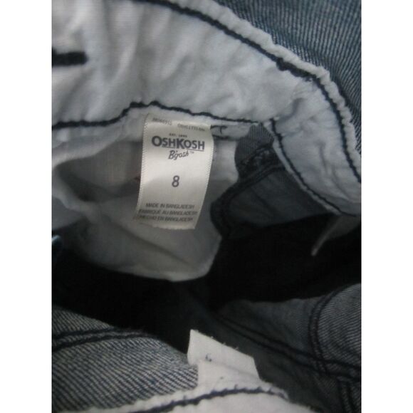 OSHKOSH GIRLS OVERALLS WITH GOLD METALLIC STRIPE ON LEG. SIZE 8 - Picture 5 of 5